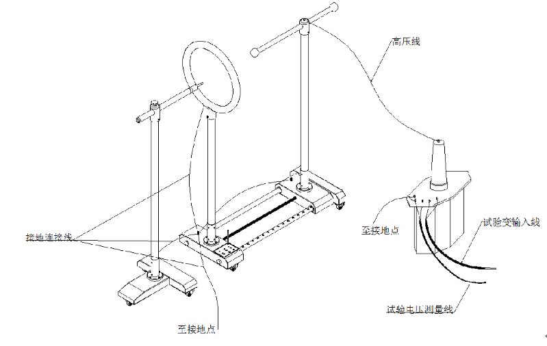 安全工器具檢測(cè)設(shè)備驗(yàn)電器接線圖